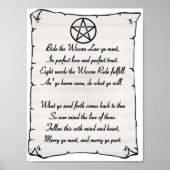 Wiccan Rede Poster (Voorkant)