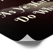 Wiccan Rede Quote Poster as Ye Harm Geen (Hoek)