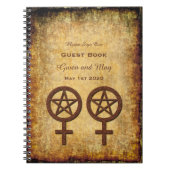 Wiccan Rustic Lesbian Handfasting Guest Book Notitieboek (Voorkant)