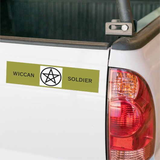 Wiccan Soldier Bumpersticker (Op Truck)