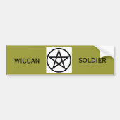 Wiccan Soldier Bumpersticker (Voorkant)