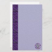 Wiccan Star en Butterflies Briefpapier (Voorkant / Achterkant)