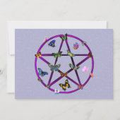 Wiccan Star en Butterflies Kaart (Voorkant)