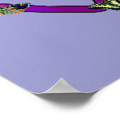 Wiccan Star en Butterflies Poster (Hoek)