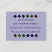 Wiccan Star en Butterflies Visitekaartje (Achterkant)