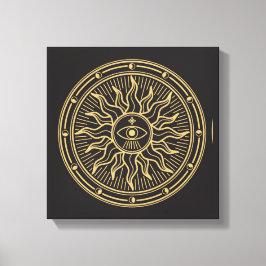 Wiccan-symbool Canvas Afdruk