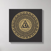 Wiccan-symbool Canvas Afdruk (Voorkant)