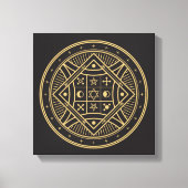 Wiccan-symbool Canvas Afdruk (Voorkant)