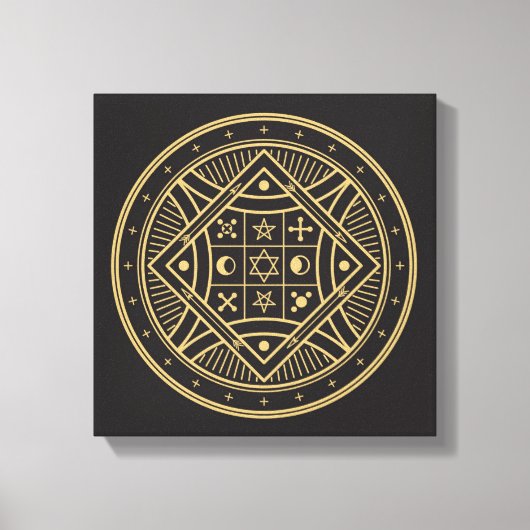 Wiccan-symbool Canvas Afdruk (Voorkant)
