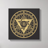 Wiccan-symbool Canvas Afdruk (Voorkant)