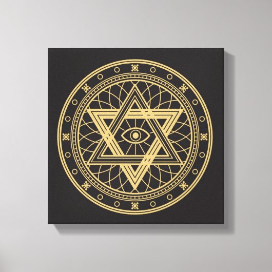 Wiccan-symbool Canvas Afdruk (Voorkant)