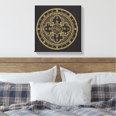 Wiccan-symbool Canvas Afdruk (Insitu (Slaapkamer))