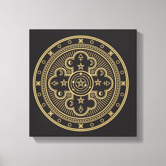 Wiccan-symbool Canvas Afdruk (Voorkant)