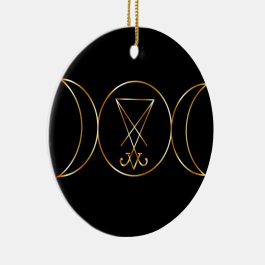 Wiccan-symbool, Triple Goddess Keramisch Ornament (Rechts)