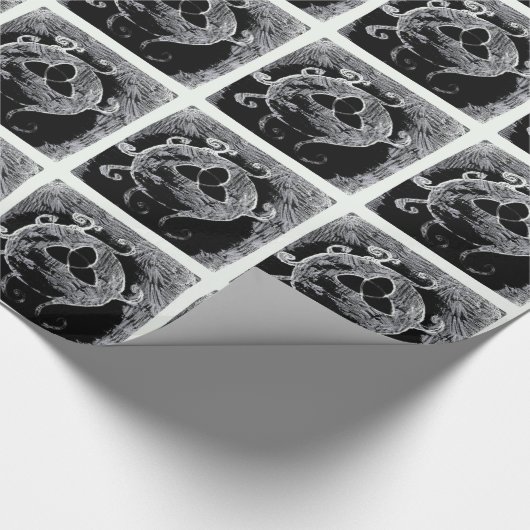 wiccan symbool voor de heksen cadeaupapier (Hoek)