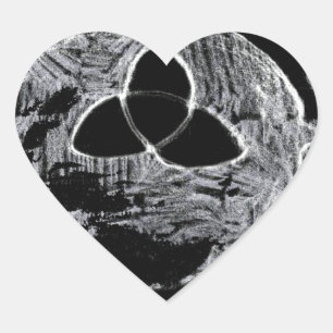 wiccan symbool voor de heksen hart sticker