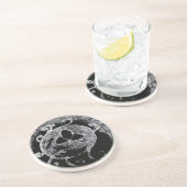 wiccan symbool voor de heksen zandsteen onderzetter (Zijkant)