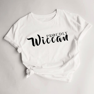 Wiccan Text Typography Slogan T-Shirt White