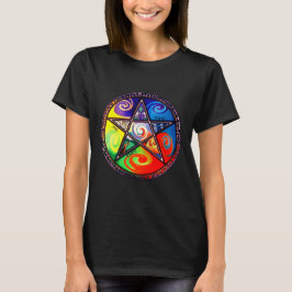 Wiccan vijf elementen t-shirt