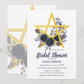 Wiccan-Vrijgezellenfeest | Gothic Floral Pentacle  Kaart (Voorkant / Achterkant)