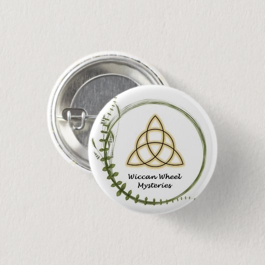 Wiccan Wheel Mysteries Button (Voorkant /achterkant)