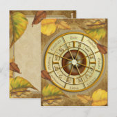 Wiccan Wheel of the Year Briefkaart (Voorkant / Achterkant)