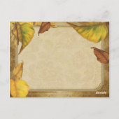 Wiccan Wheel of the Year Briefkaart (Achterkant)