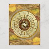 Wiccan Wheel of the Year Briefkaart (Voorkant)
