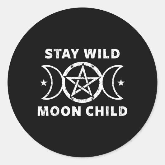 Wiccan Wicca Ronde Sticker (Voorkant)