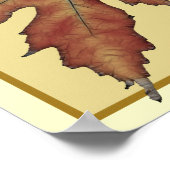 Wiccan-wiel met pentakeldruk poster (Hoek)