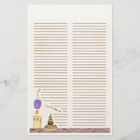 Wiccan Witch Schrijven Spell Paper - Magisch Briefpapier (Voorkant)