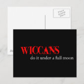 Wiccans doen het onder volle maan. briefkaart (Voorkant / Achterkant)