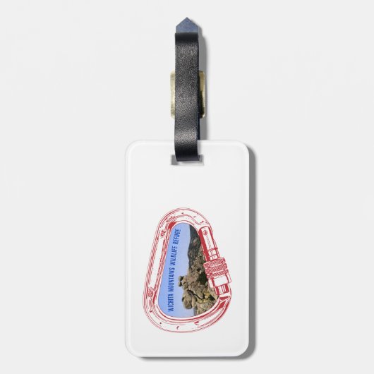 Wichita bergbeklimmen Carabiner Bagagelabel (Achterkant verticaal)