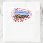 Wichita bergbeklimmen Carabiner Rechthoekige Sticker (Tas)