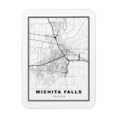 Wichita Falls Map Magneet (Verticaal)