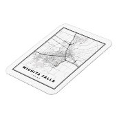 Wichita Falls Map Magneet (Linkerzijde)