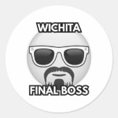 Wichita Final Boss Funny Sticker (Voorkant)