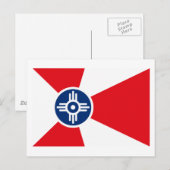 Wichita Flag Briefkaart (Voorkant / Achterkant)