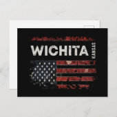 Wichita Kansas Briefkaart (Voorkant / Achterkant)