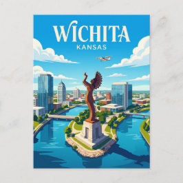 Wichita Kansas Briefkaart