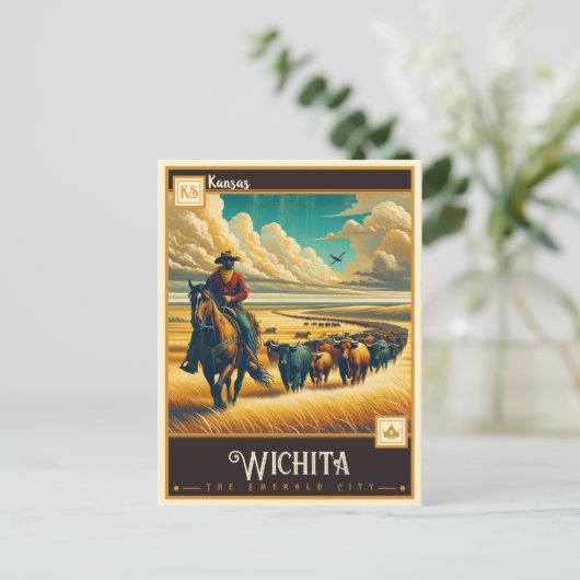 Wichita, Kansas |  Briefkaart (Staand voorkant)