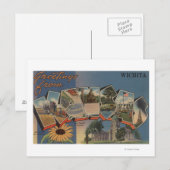 Wichita, Kansas - Grote letterscènes Briefkaart (Voorkant / Achterkant)