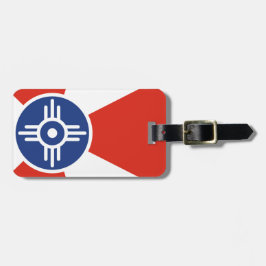 Wichita Kansas ICT Flag Bagagelabel