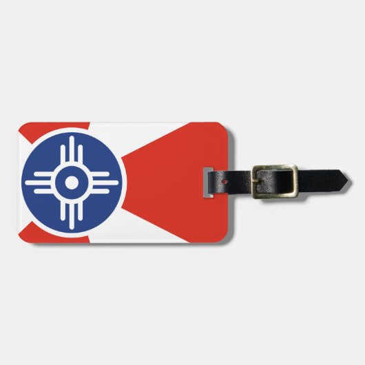 Wichita Kansas ICT Flag Bagagelabel (Voorkant horizontaal)