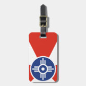 Wichita Kansas ICT Flag Bagagelabel (Voorkant verticaal)