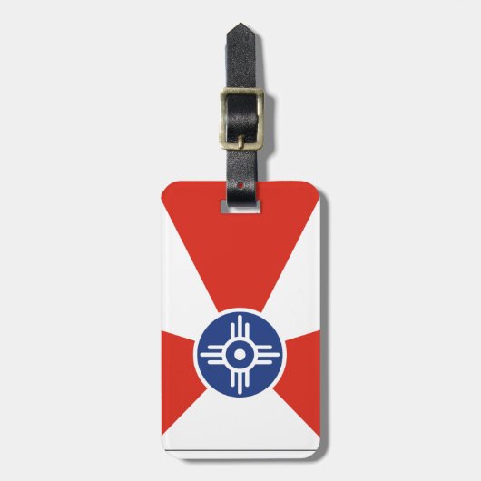 Wichita Kansas ICT Flag Bagagelabel (Voorkant verticaal)