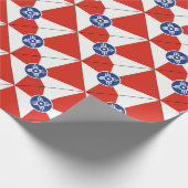 Wichita Kansas ICT Flag Cadeaupapier (Hoek)