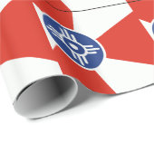 Wichita Kansas ICT Flag Cadeaupapier (Rol Hoek)