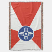 Wichita Kansas ICT Flag Deken (Voorkant Verticaal)