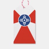 Wichita Kansas ICT Flag Gift Label Cadeaulabel (Voorkant)